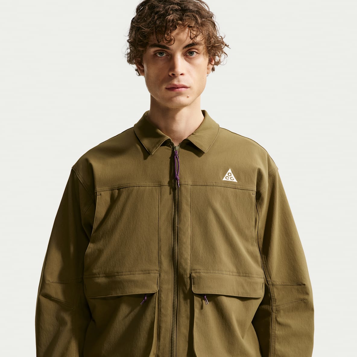 Mens Brown 2-Way Zipper Clothing. Nike.com